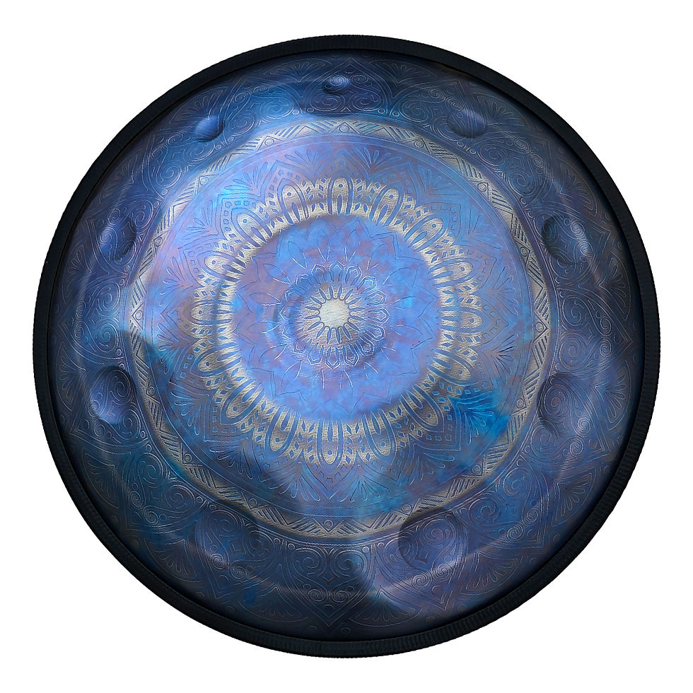 9/10-Note Stainless Steel Handpan - Mandala Art