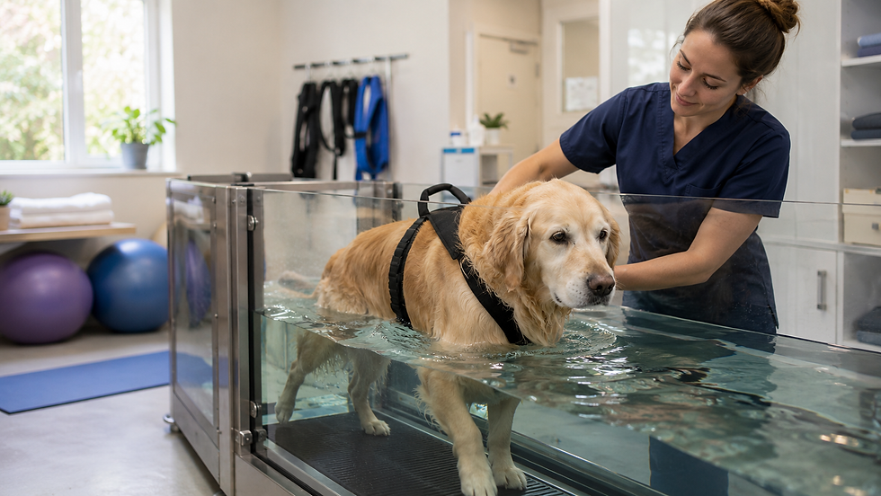 Wie das Unterwasserlaufband Hunden mit Arthrose helfen kann