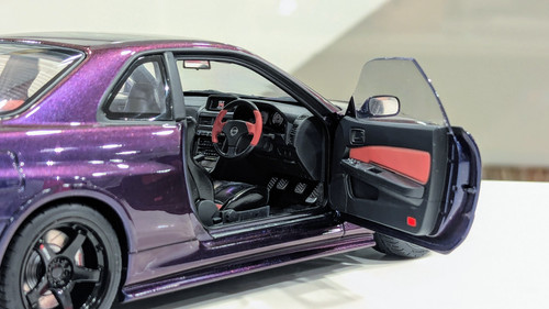 AUTOart R34 GT-R Z-tune ミッドナイトパープルIII AUTOart 1/18 Nissan Skyline GT-R (R34) Z-tune (Midnight
