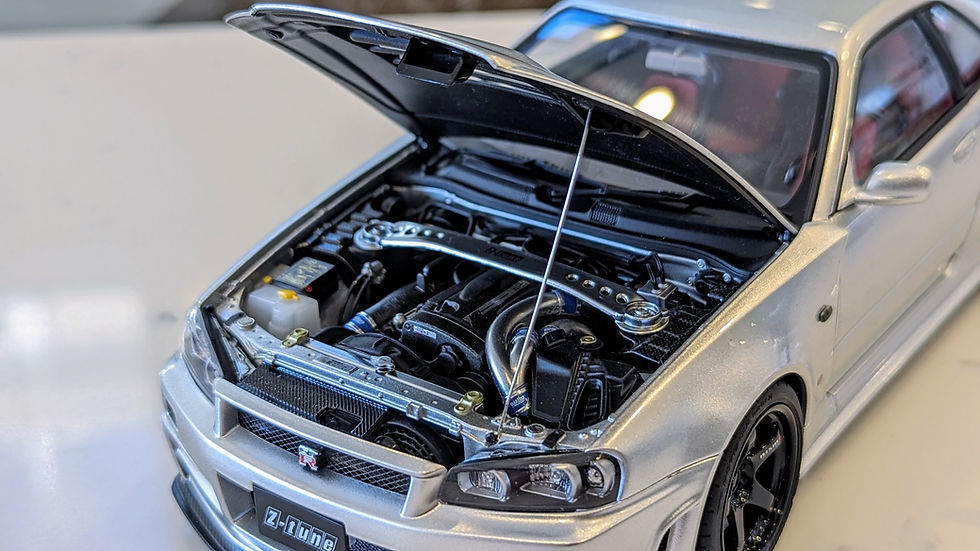 1/18 AUTOart Nissan Skyline GT-R (R34) Z-Tune - Silver | Scale