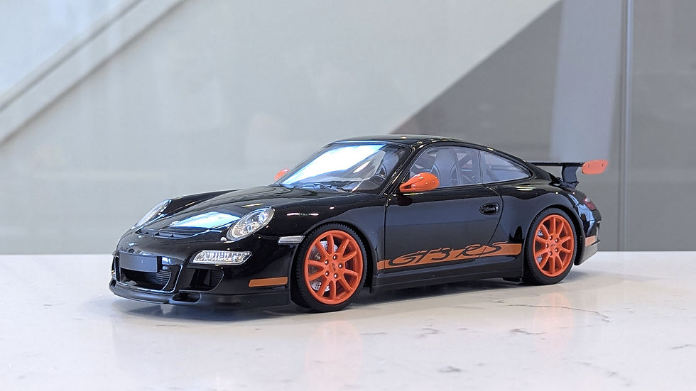 1/18 Minichamps - Porsche 911 (997) GT3 RS 2007 BLACK/ORANGE