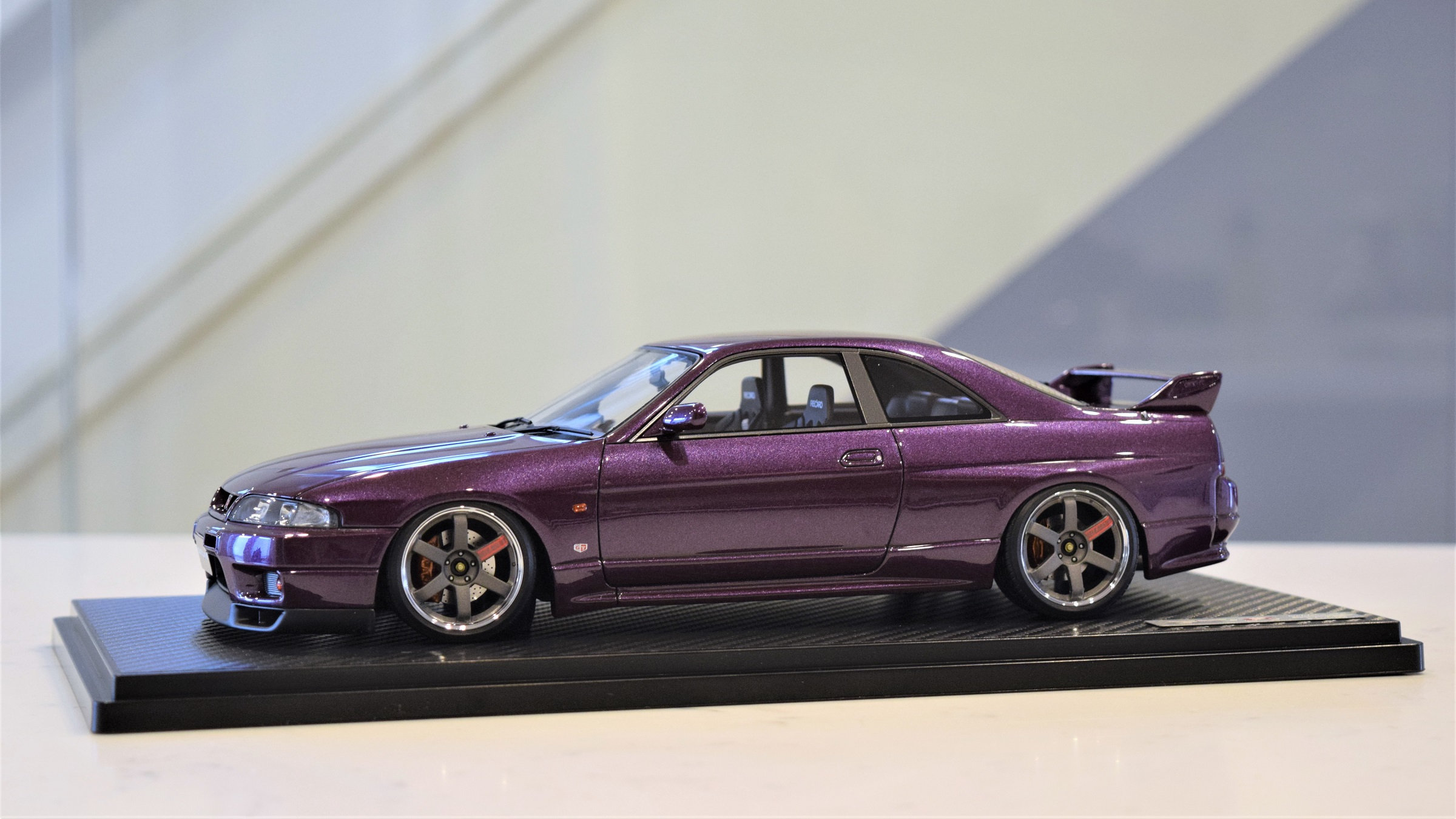 1 18 Ignition Model Nissan Skyline Gt R R33 V Spec Midnight Purple Scale Spec Diecast 1 18 Ignition Model Nissan Skyline Gt R R33 V Spec Midnight Purple Scale Spec Diecast