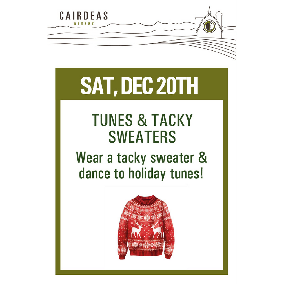 Tunes & Tacky Sweaters at Cairdeas