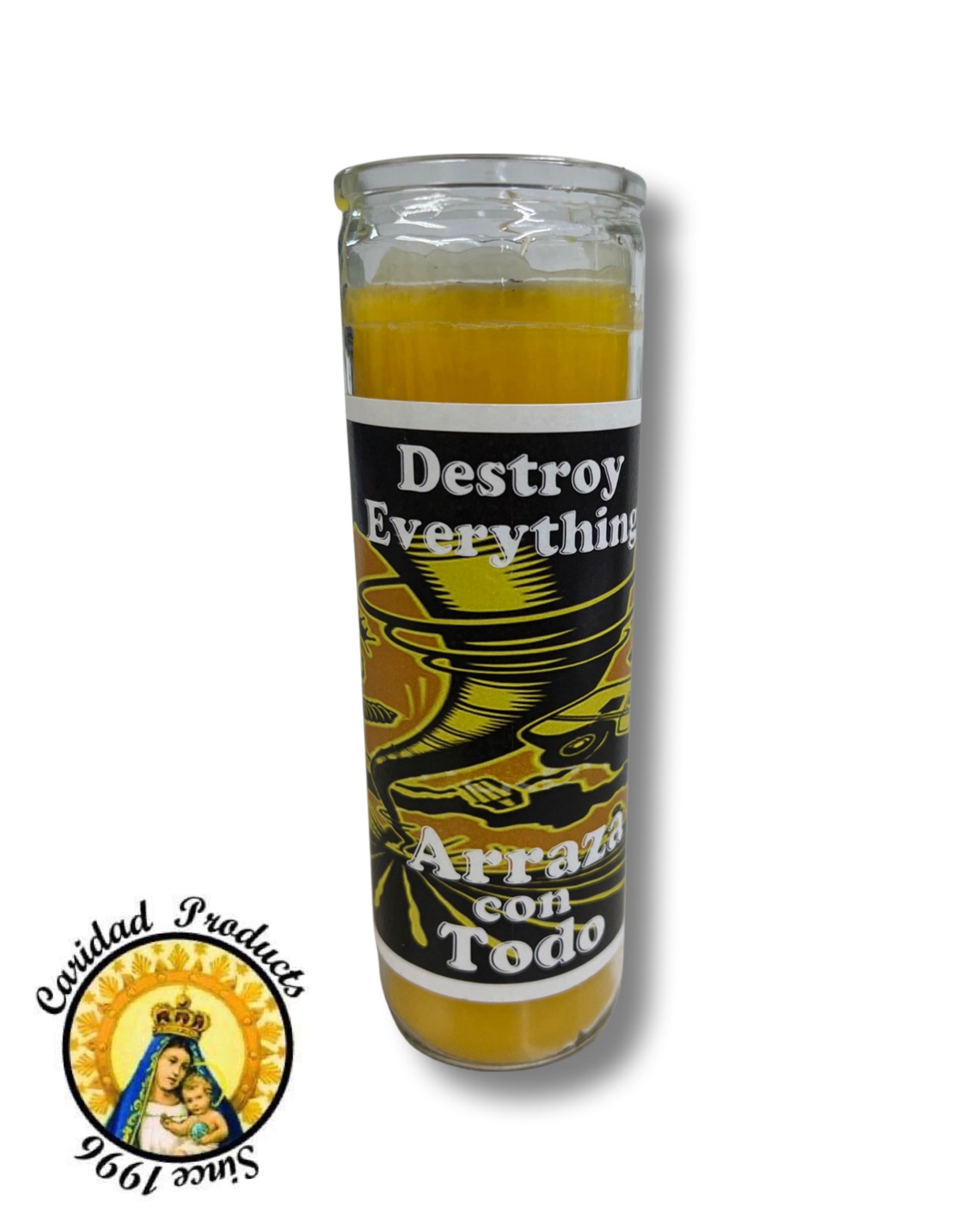 Destroy Everything Candle   (PREPARED CARIDAD PRODUCT)