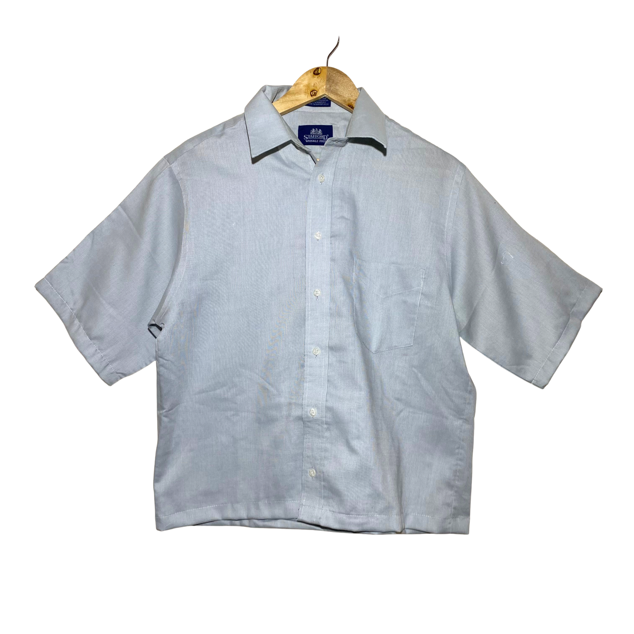 Stafford Plain Light Gray Polo Crop
