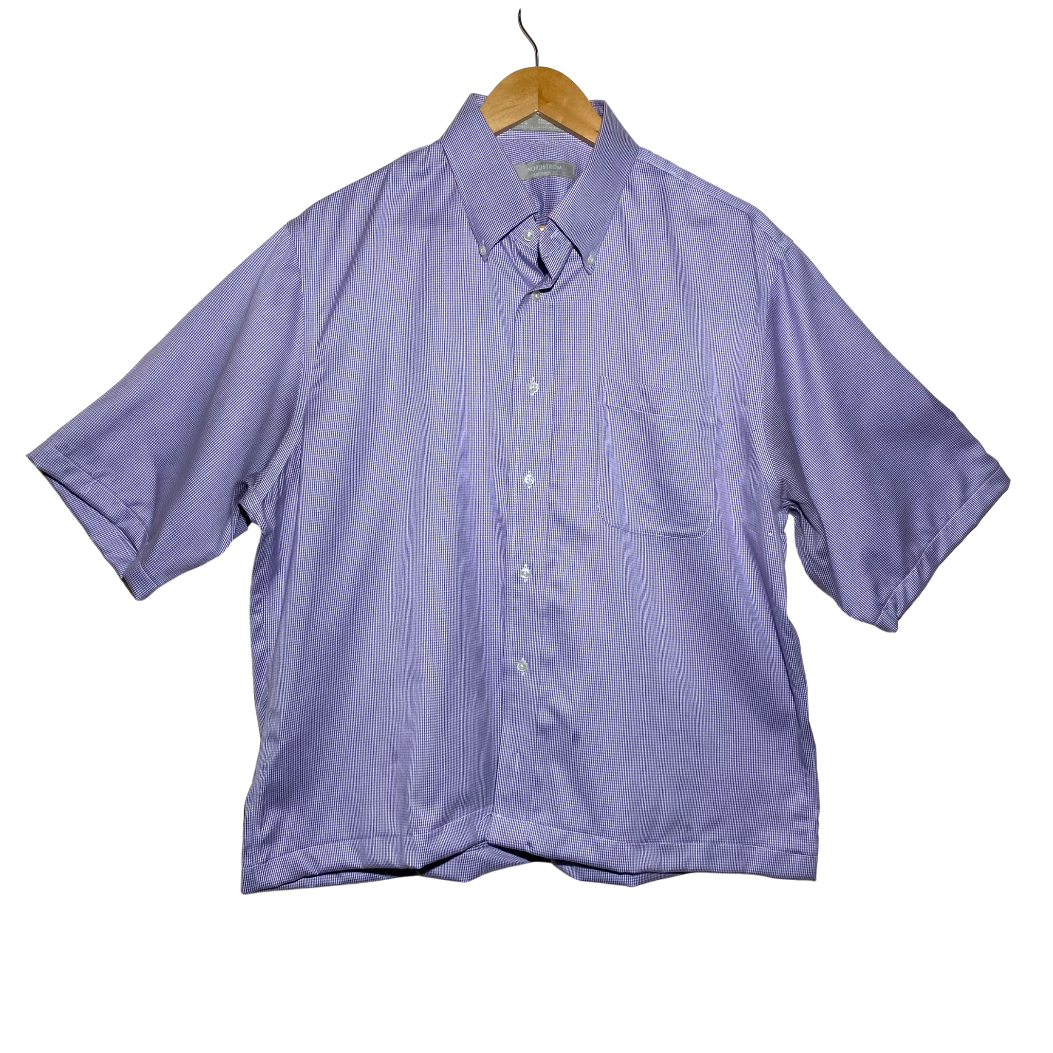 Nordstrom Purple Checkered Polo Crop
