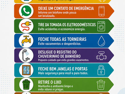 Antes de viajar, deixe seu apartamento seguro