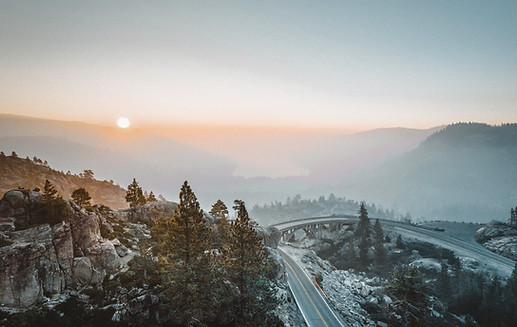 Sunset over the Mountains