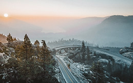 Sunset over the Mountains