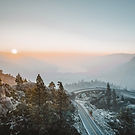 Sunset over the Mountains