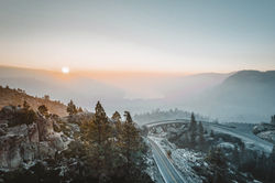 Sunset over the Mountains