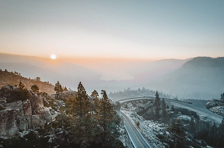 Sunset over the Mountains