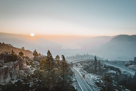Sunset over the Mountains