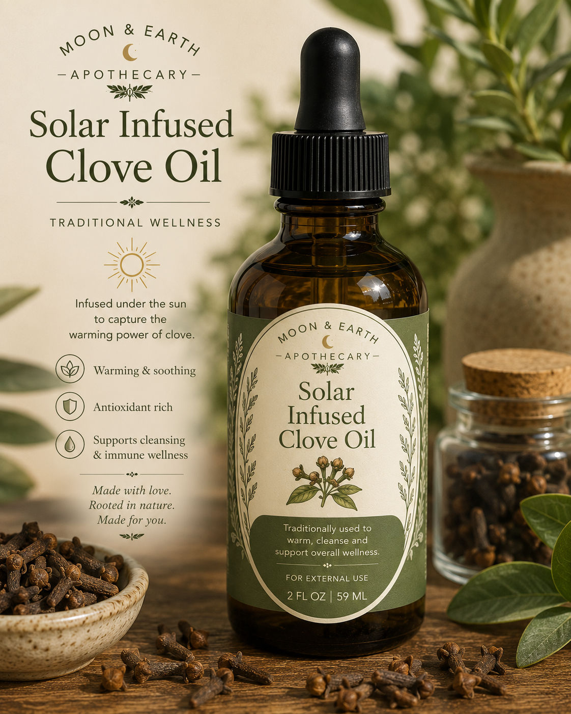 Solar Infused Clove Oil