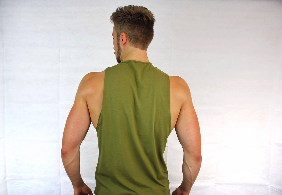 Thumbnail: Evolve Muscle Tank - Olive Green