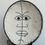 Miniature : Plat d'un visage en raku