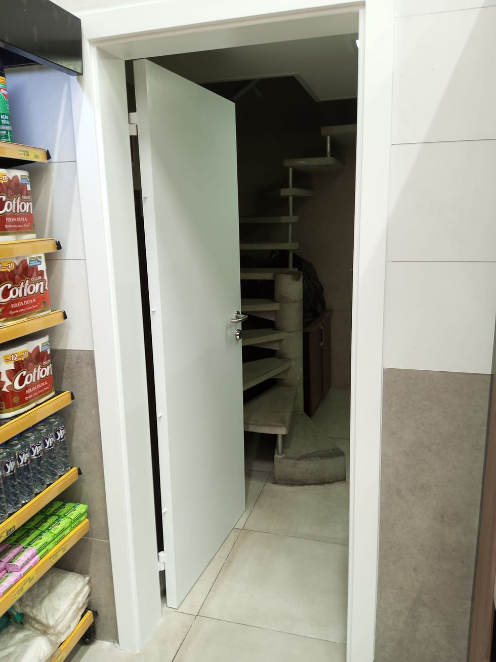 Porta Blindada Nível IIIA para Sala de Segurança