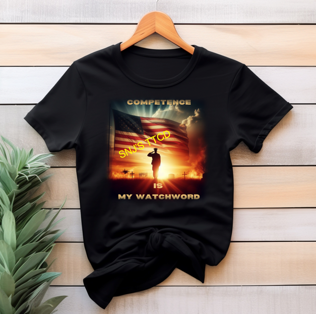 "Competence is My Watchword" Memorial Day Tee
