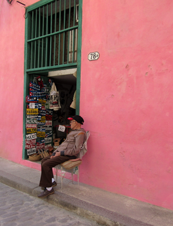 Alter Mann in Havanna