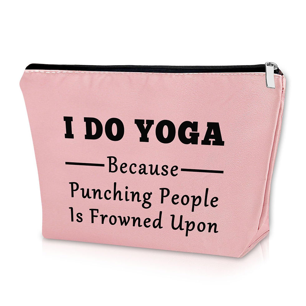 Miniatura: Sazuwu Yoga Gifts for Yoga Lover Pink Makeup Bag Yoga Themed Gifts for Women Cos