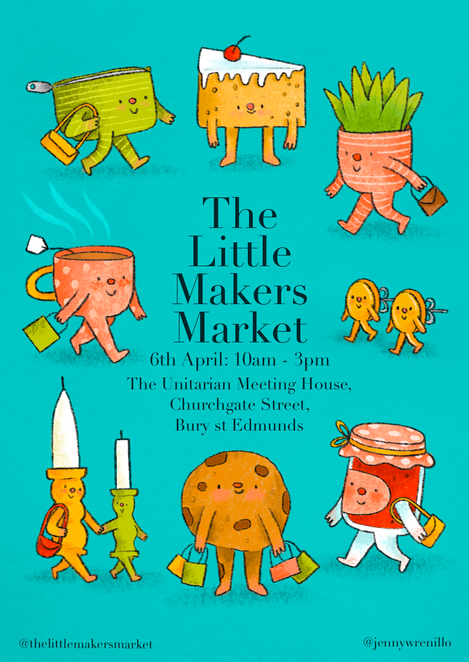 Jenny Mawson Commission Makers Market Bury St Edmunds Cute Characters Digital