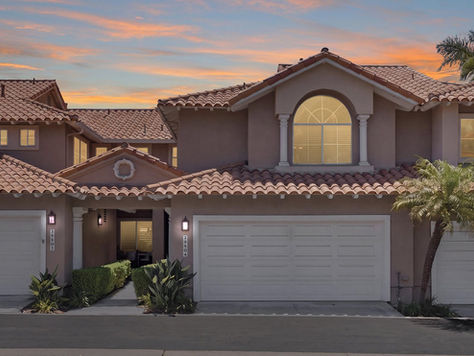 wo-story home exterior at sunset, 29504 Port Royal Way, Niguel Summit, Laguna Niguel CA