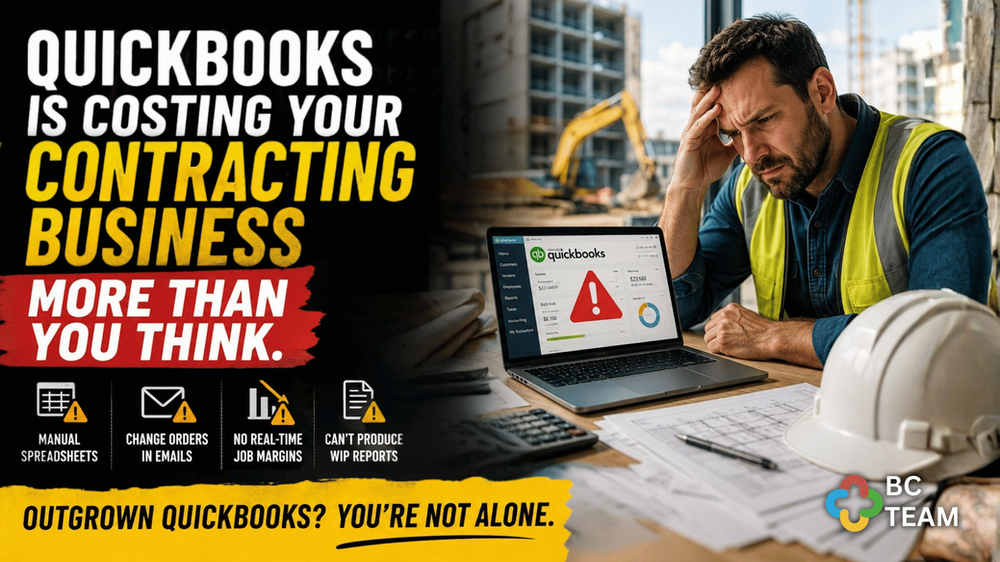 Your Construction Company Doesn’t Have a QuickBooks Problem. It Has a Visibility Problem.