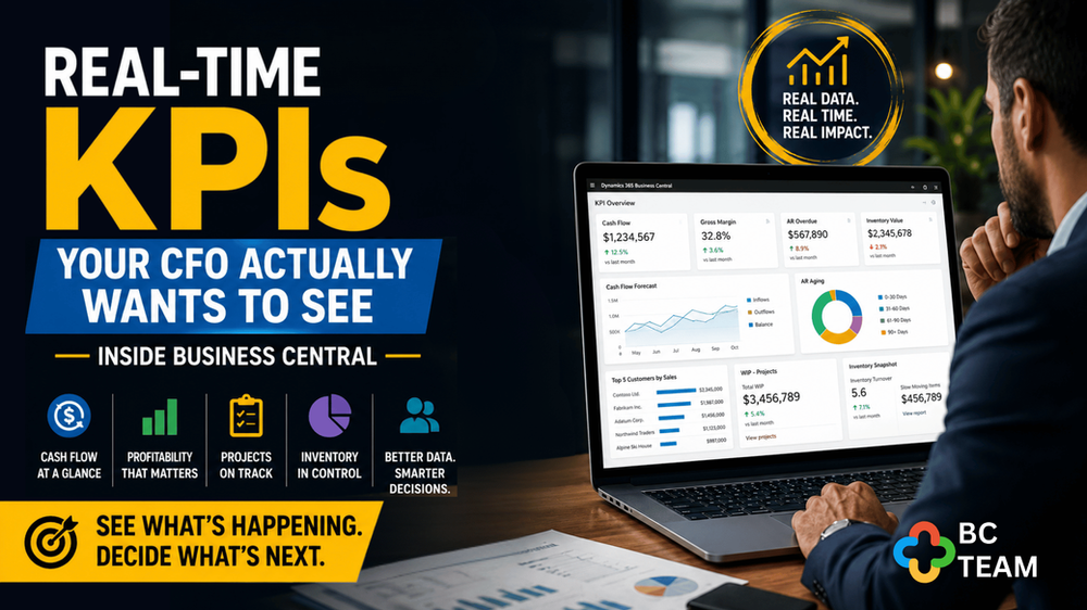 Real-time KPIs your CFO actually wants to see — inside Business Central