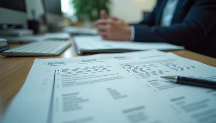 Eye-level view of a cluttered workstation with multiple open ERP manuals and notes