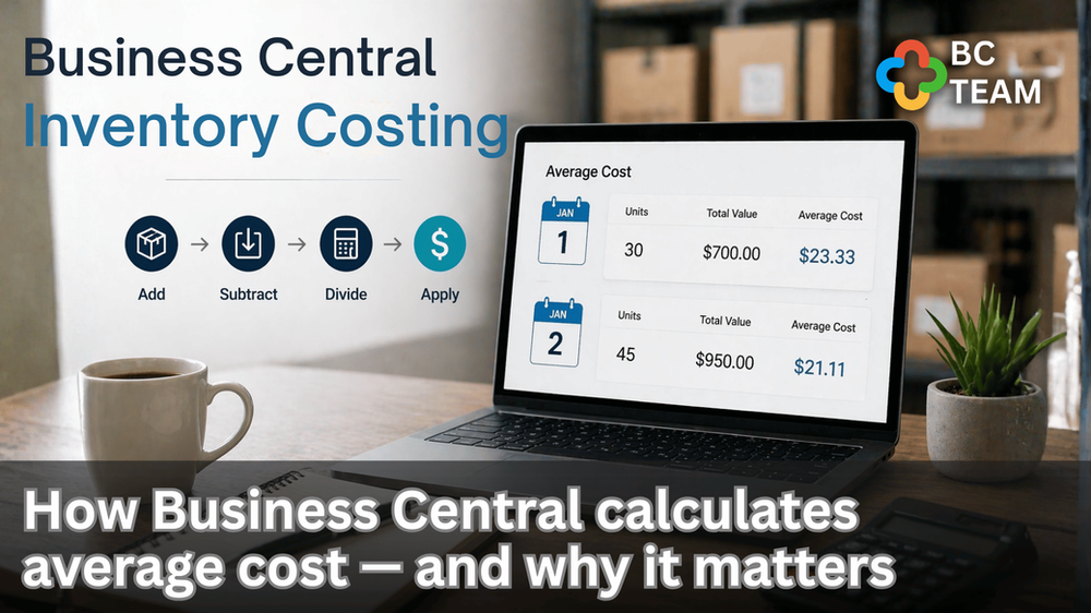 How Business Central calculates average cost — and why it matters