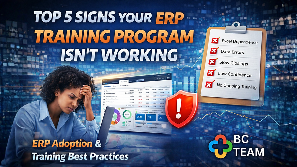 Top 5 Signs Your ERP Training Program Isn’t Working