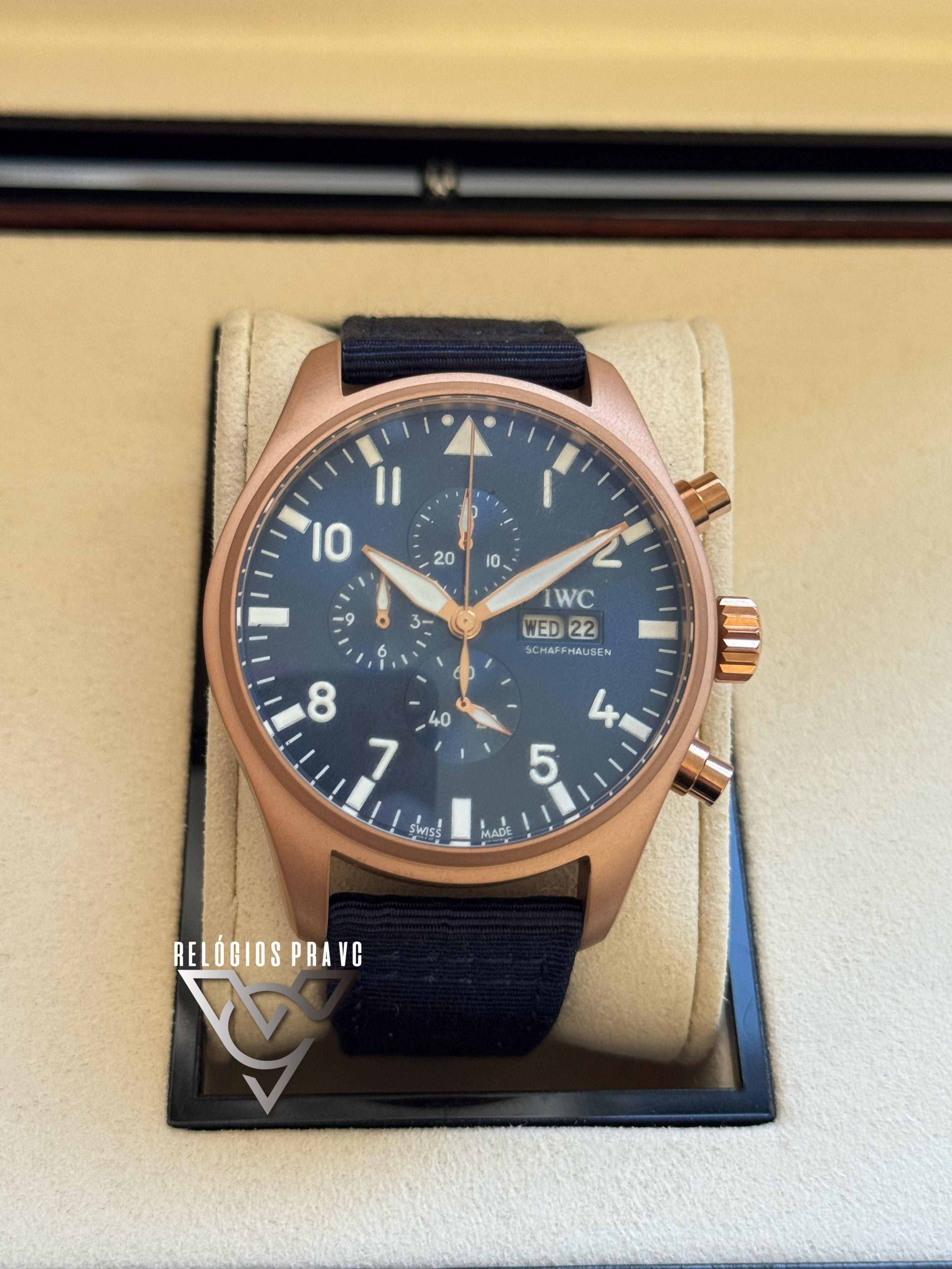 IWC Schaffhausen Top Gun Rose Blue