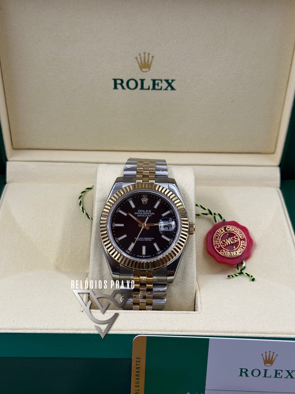 Miniatura: KIT ROLEX DATEJUST MISTO +CAIXA R. COM DOCUMENTOS