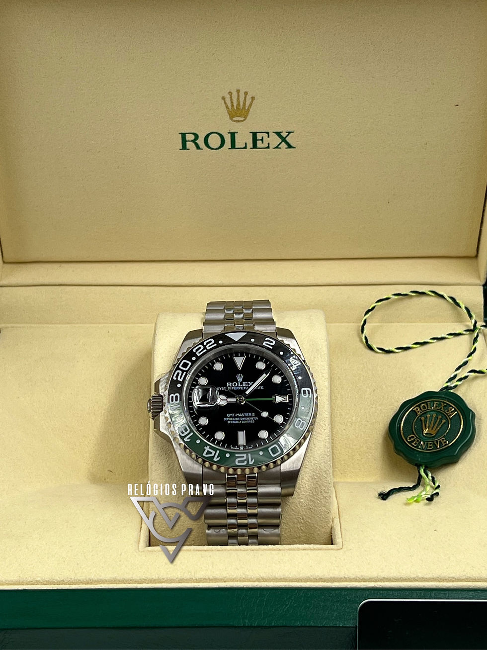 Miniatura: KIT ROLEX GMT SPRITE JUBILEU +CAIXA R. COM DOCUMENTOS