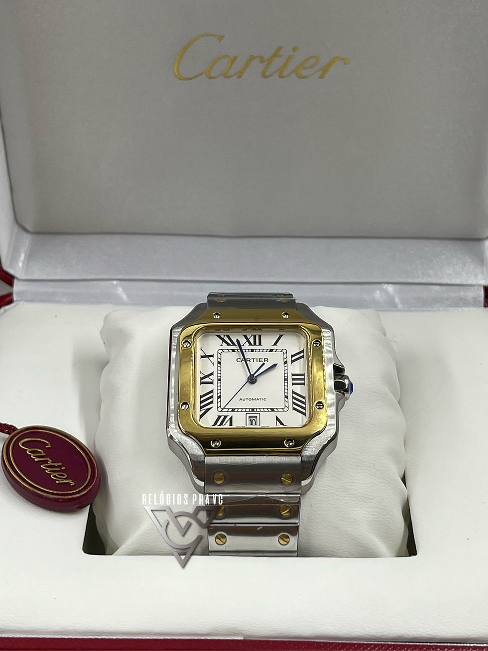 Miniatura: KIT CARTIER SANTOS LARGE MISTO+ CAIXA COM MANUAIS