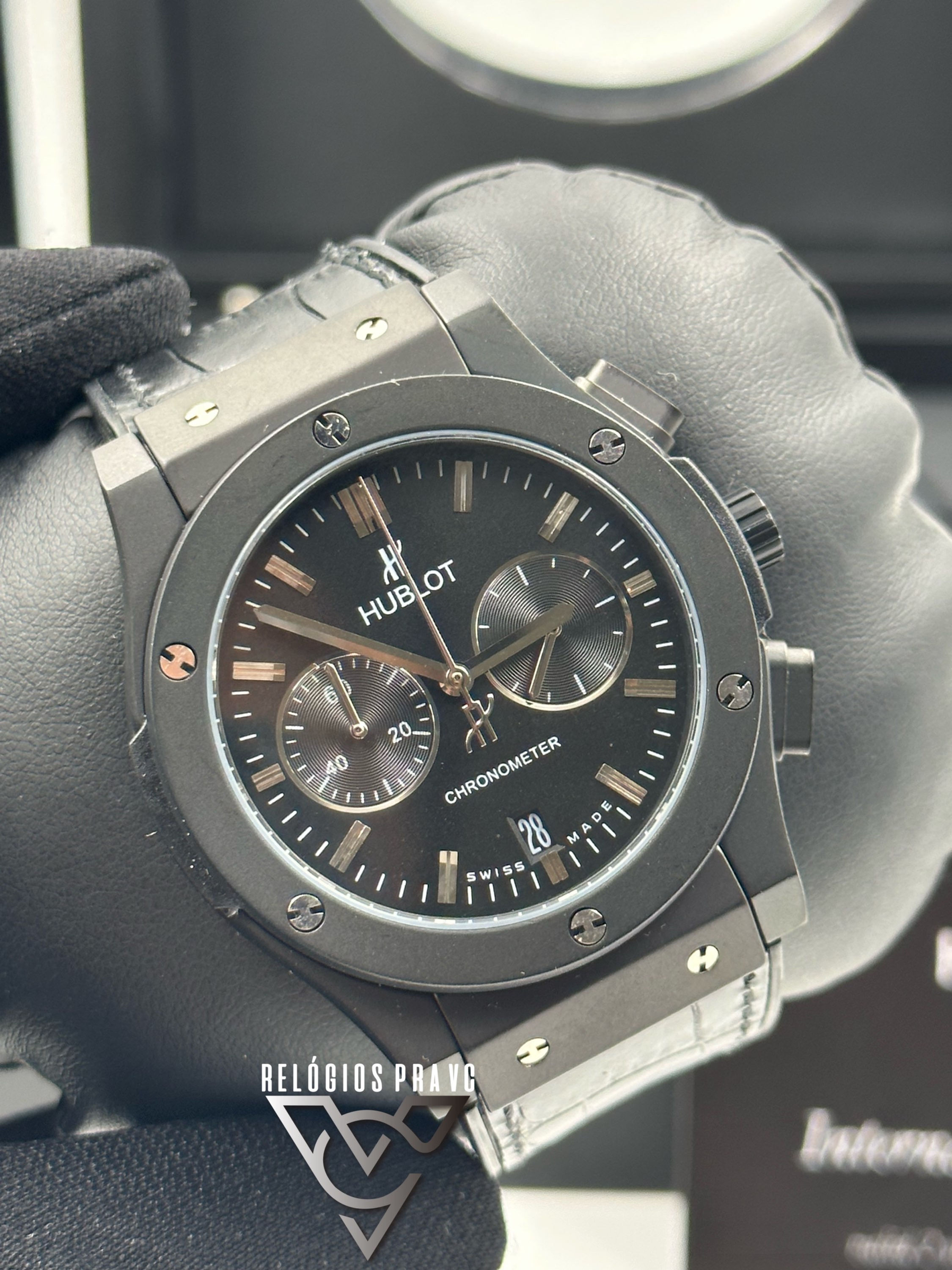 KIT HUBLOT CLASSIC FUSION BLACK+ CAIXA COM MANUAL