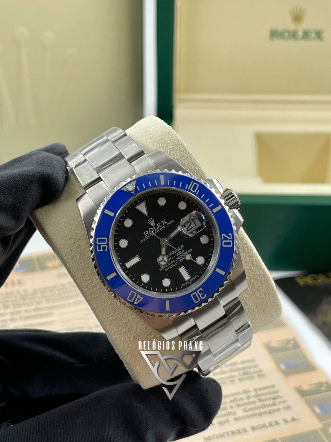 KIT R. SUBMARINER BLUE +CAIXA R. COM DOCUMENTOS