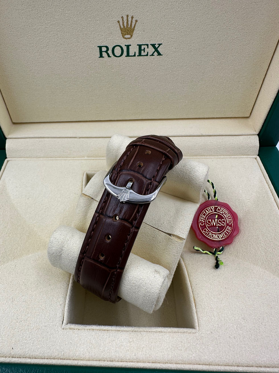 Miniatura: KIT ROLEX CELLINI PRATA +CAIXA R. COM DOCUMENTOS
