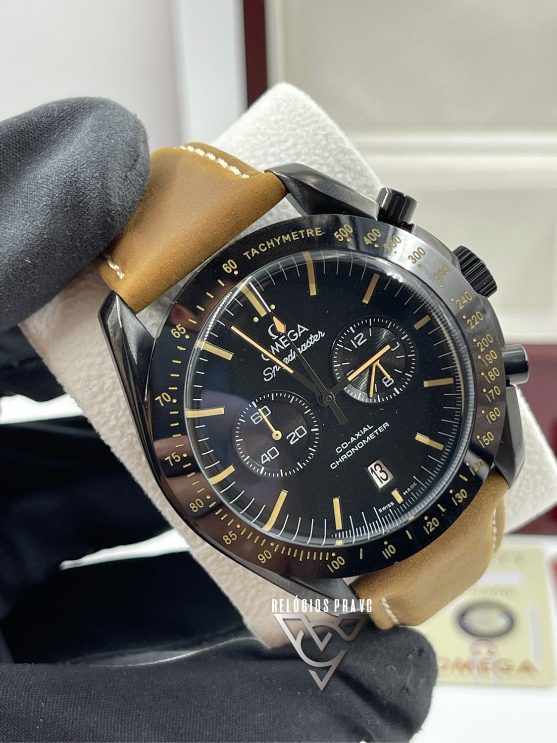 KIT O. SPEEDMASTER + CAIXA COM MANUAIS