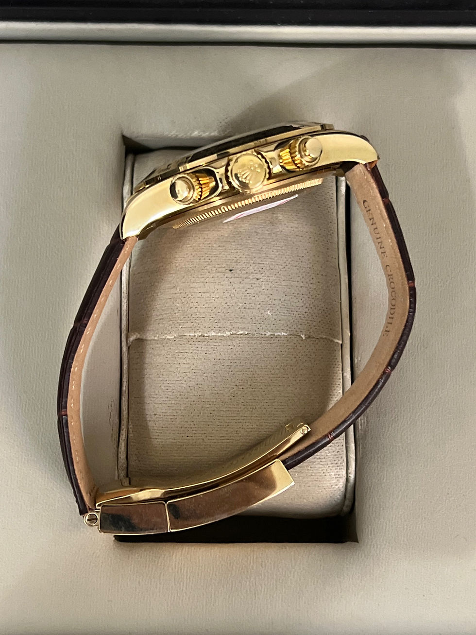 Miniatura: ROLEX DAYTONA COURO GOLD