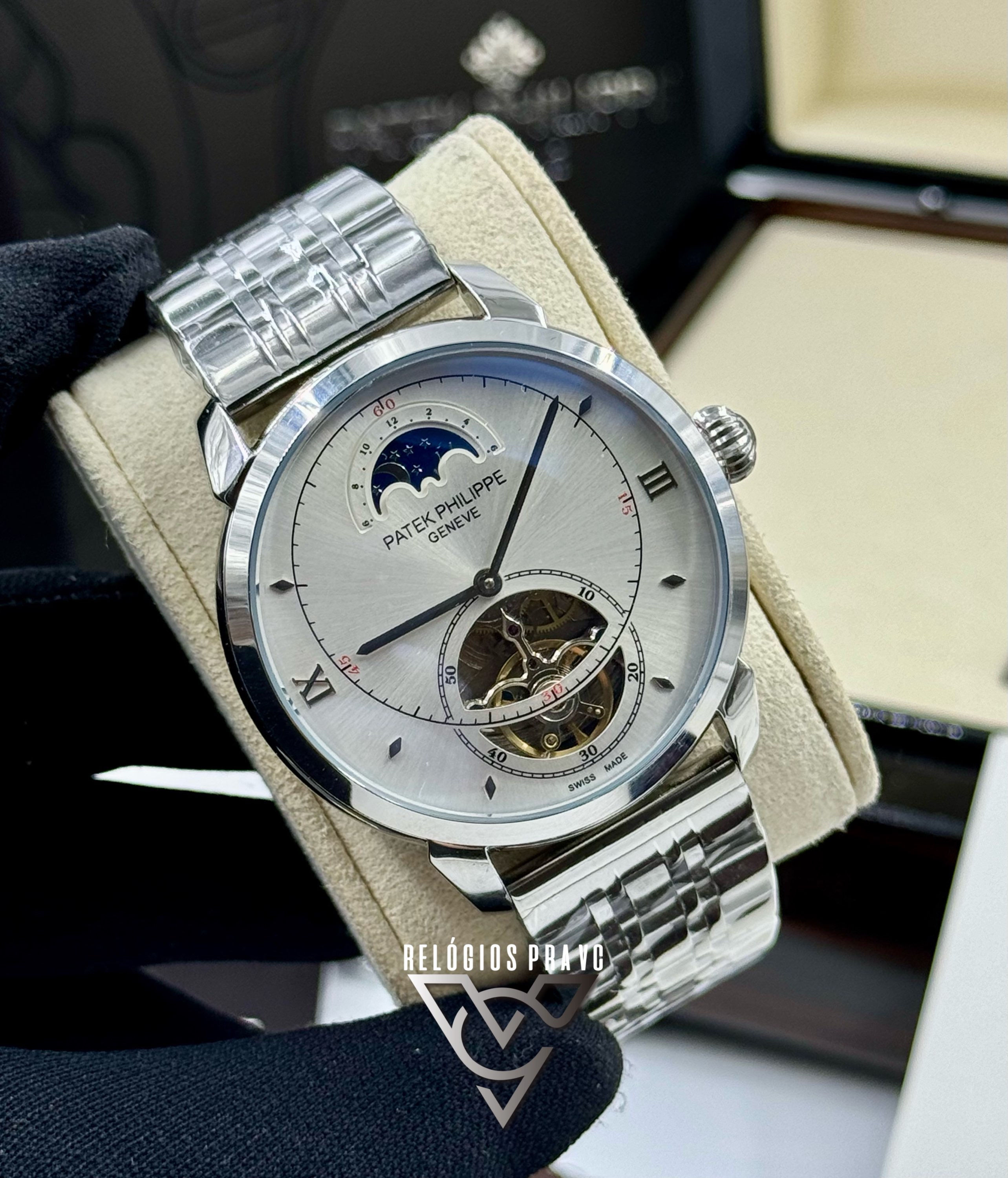 KIT PATEK PHILIPPE + CAIXA COM MANUAIS