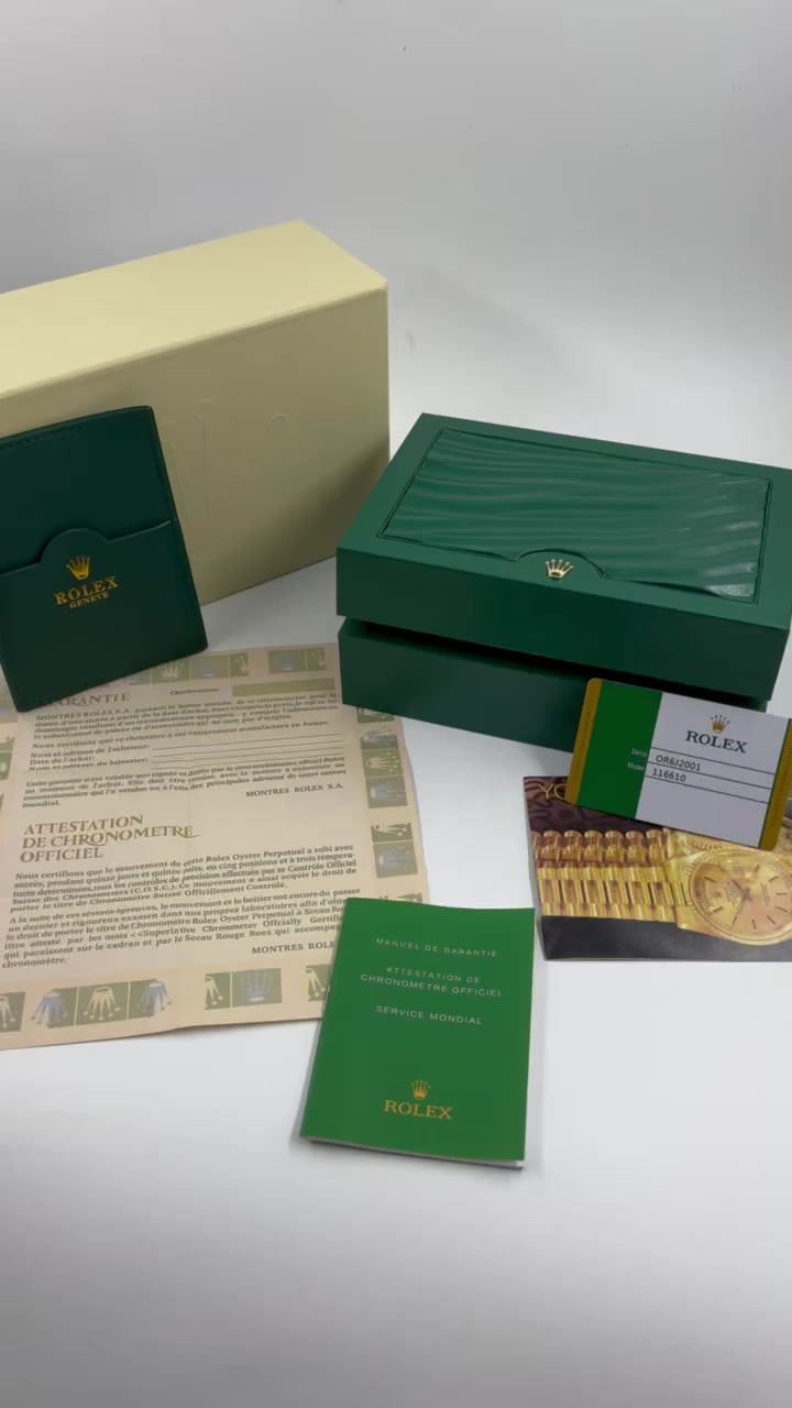 Miniatura: KIT ROLEX DATEJUST VERDE+CAIXA R. COM DOCUMENTOS