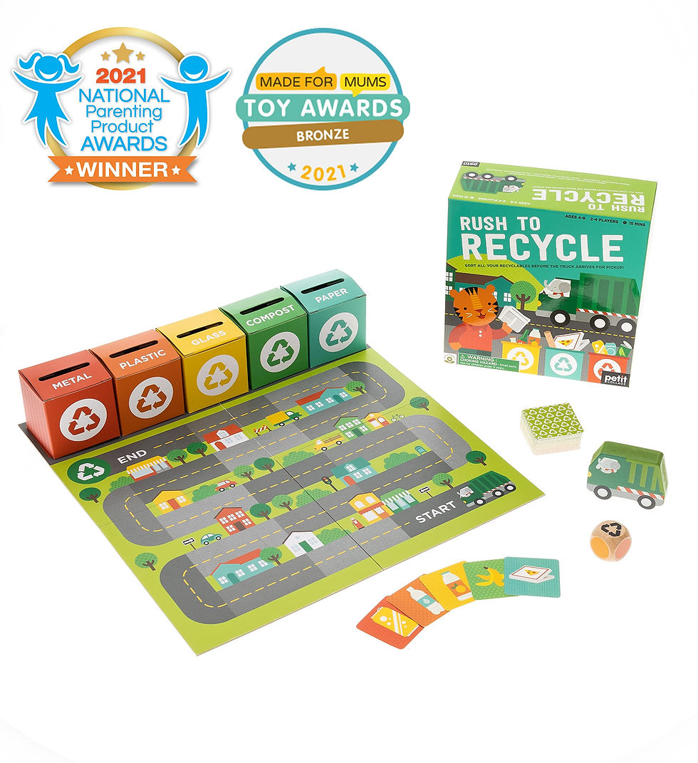 Thumbnail: Petit Collage: Rush to Recycle | Teach Kids About Recycling| Sort All The Rec...