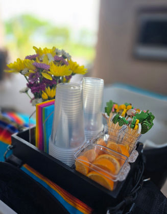 Luxury beer burro serving drinks at a luxury Arizona event.