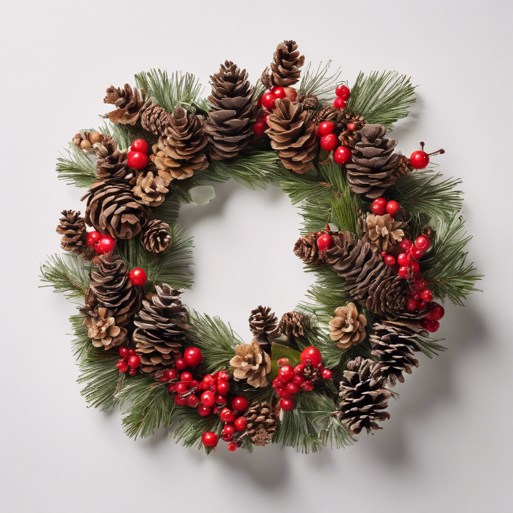 Berry and Pinecone Wreath