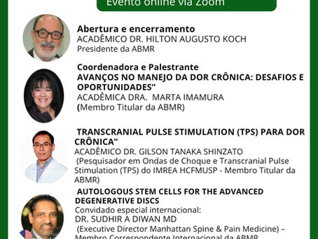 ABMR promove reunião científica sobre avanços no tratamento da dor crônica