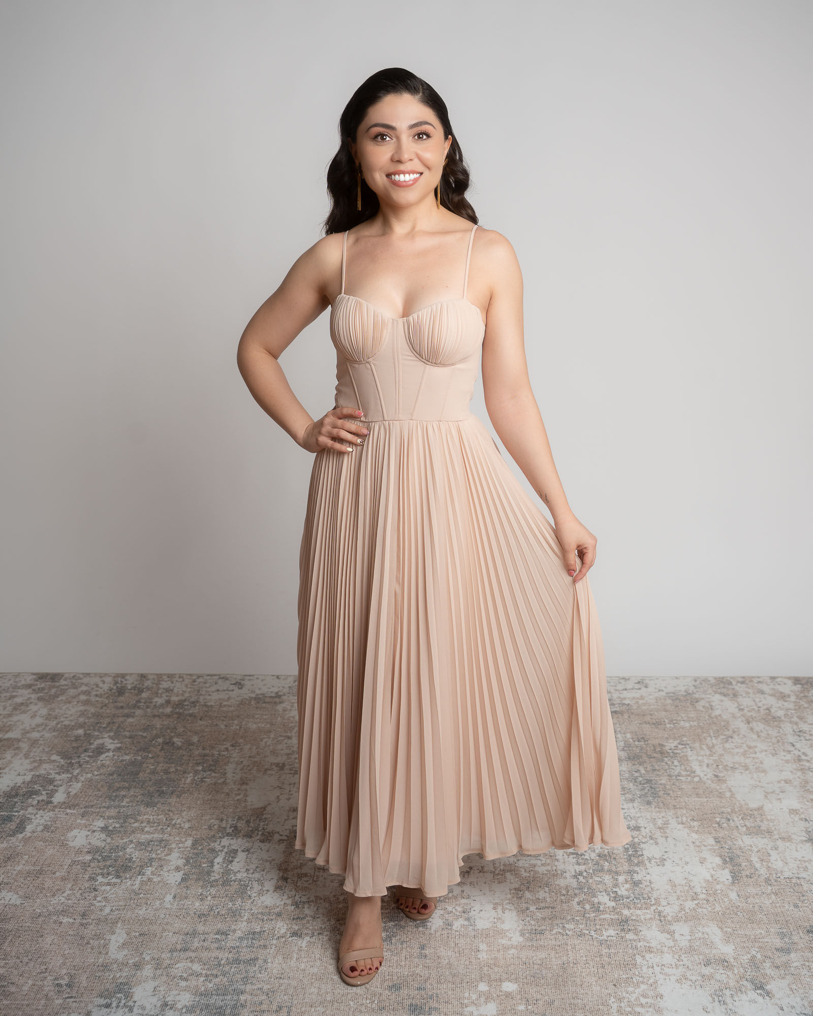 Vestido Midi Nude