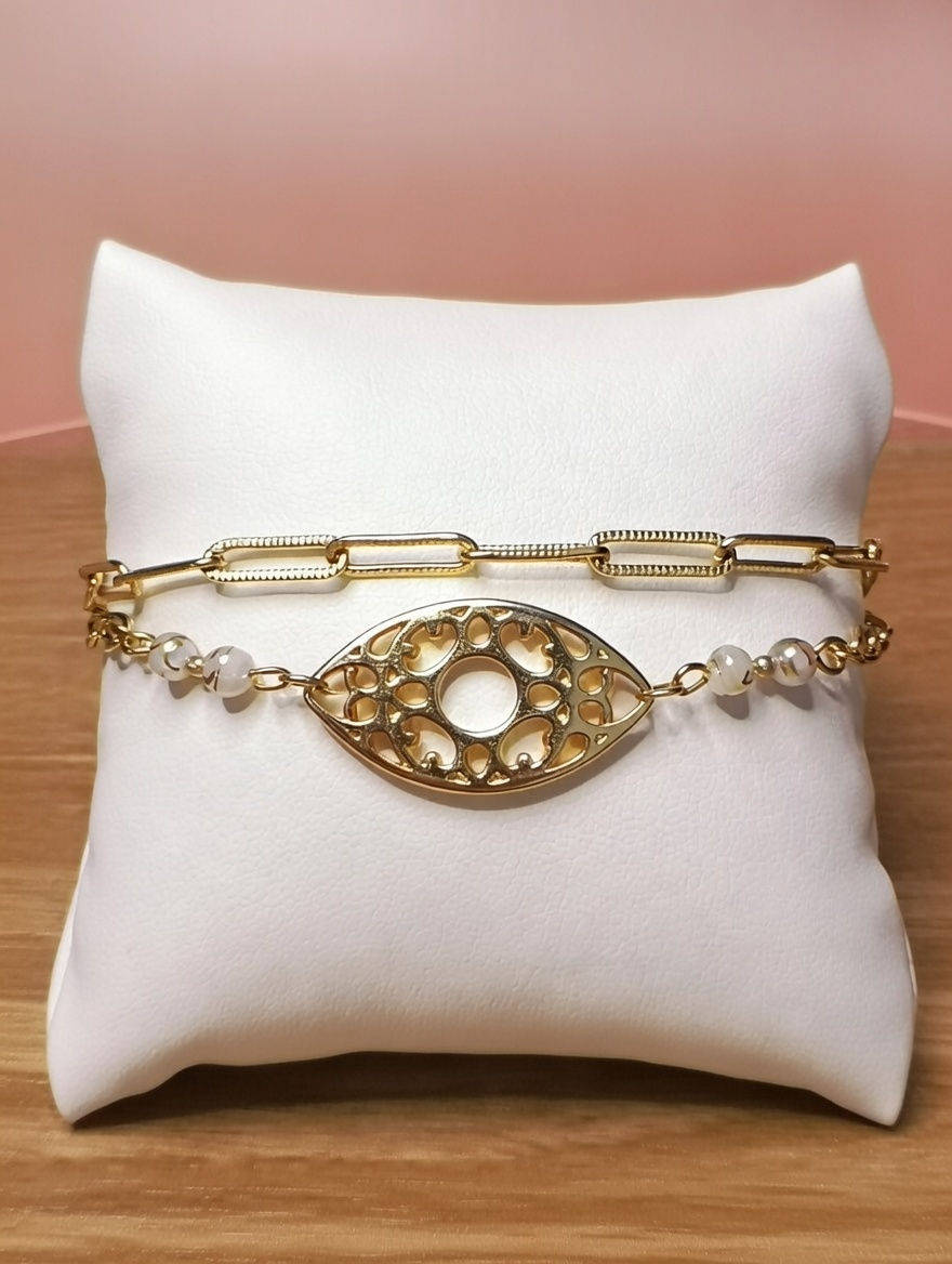 Bracelet de protection énergétique et d'ancrage pour femme