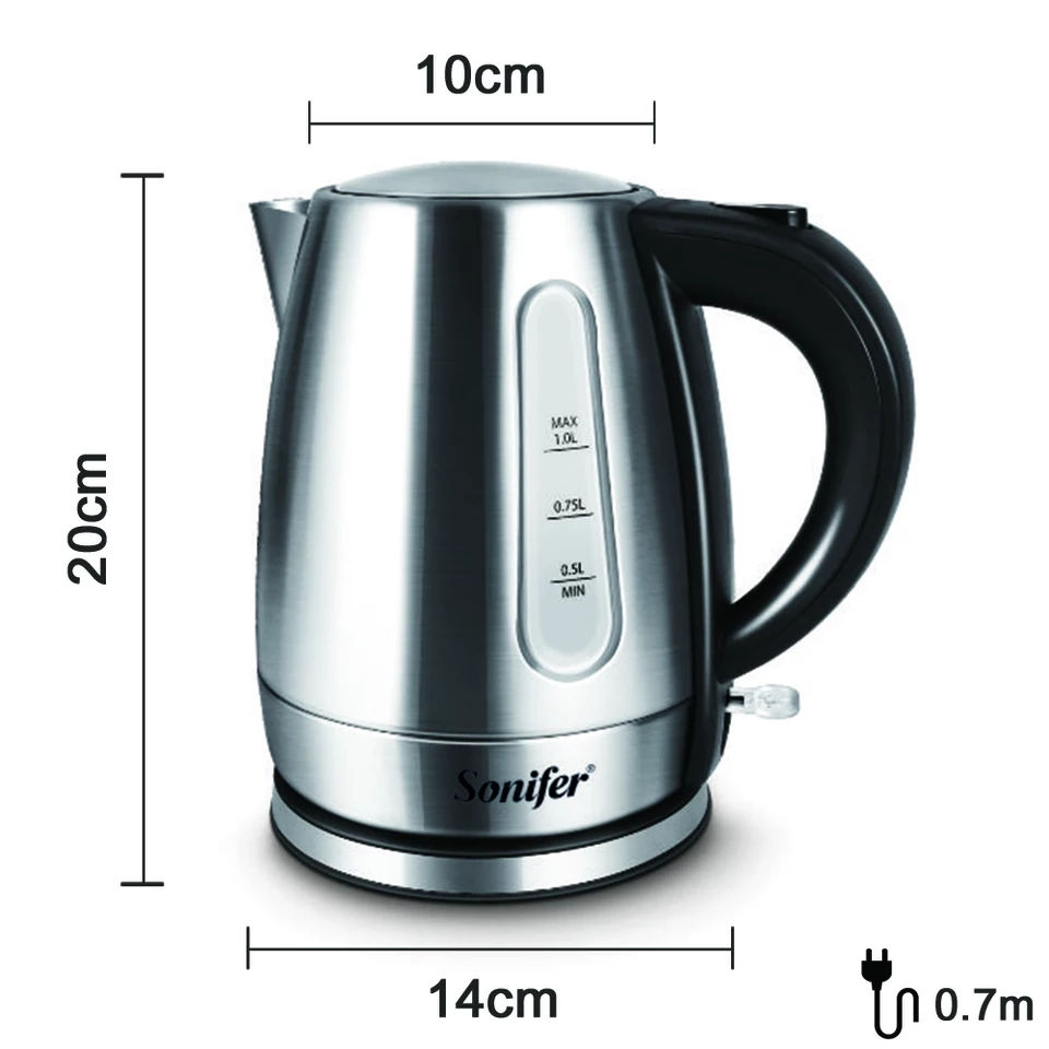 Thumbnail: Sonifer Stainless Steel Electric Kettle