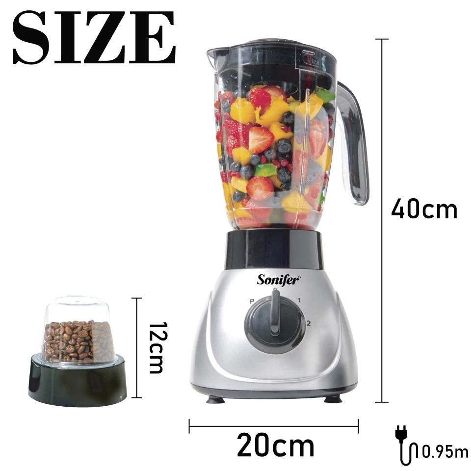 Thumbnail: Sonifer Electric Standing Blender Juicer With Grinder